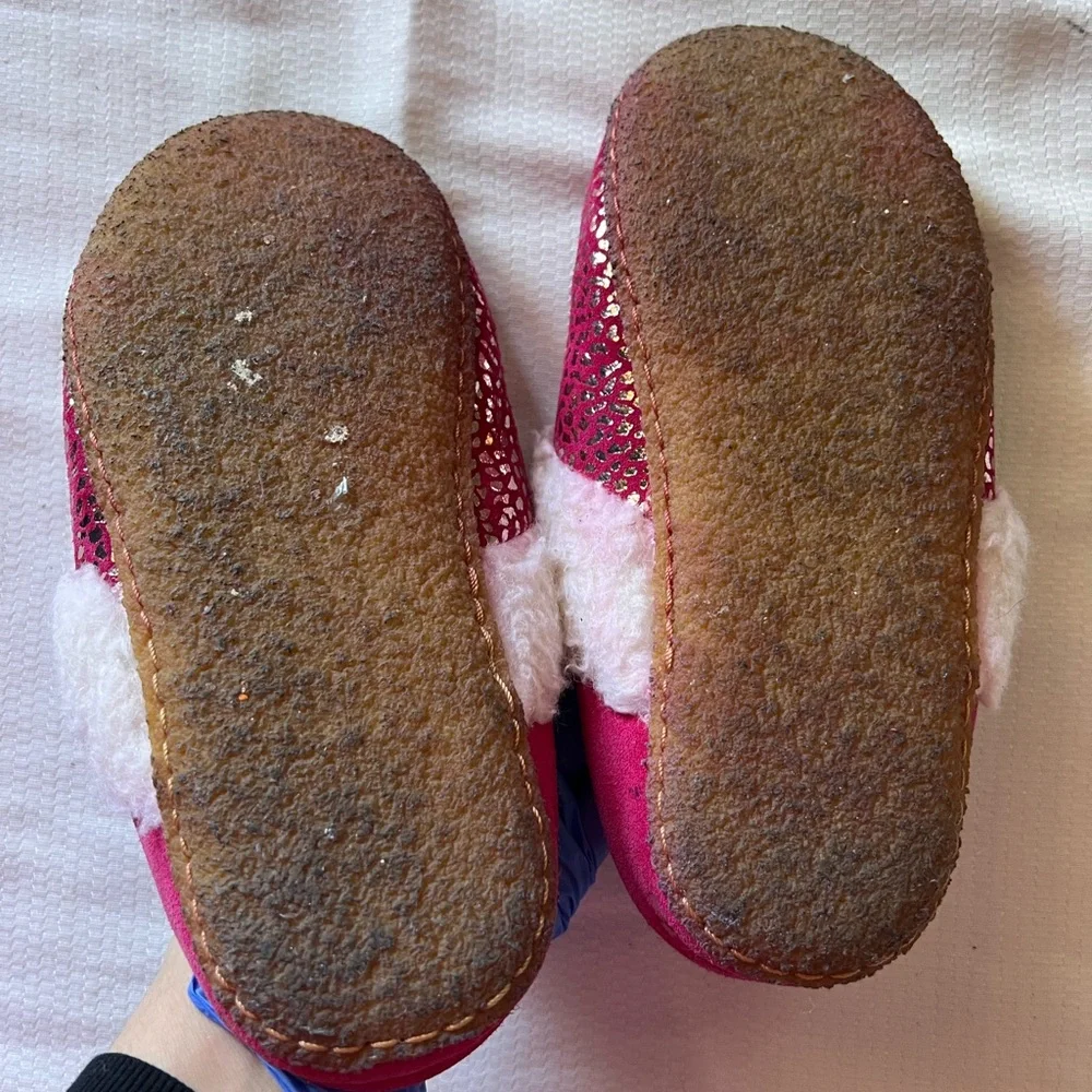 Sorel Red and White Cozy Slippers